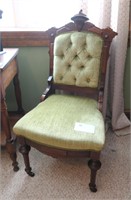 Victorian walnut side chair