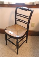 Stenciled side chair