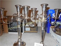 Pair of Sheffield Silver Company Candle Holders