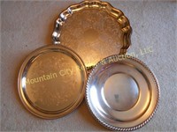 Three Miscellaneous Serving Trays
