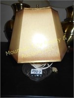 Glass dresser lamp