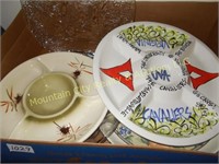 Three Chip & Dip Serving Platters, incl one UVA