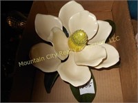 Ceramic magnolia blossom