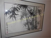 Framed Bamboo Wall Print