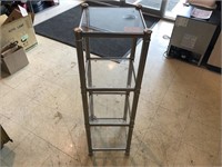 METAL AND GLASS STAND