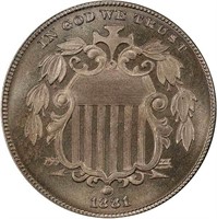 5C 1881 PCGS PR67+ CAC