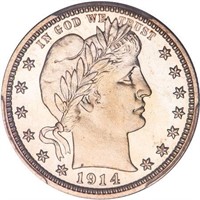 25C 1914 PCGS PR66+ CAM CAC