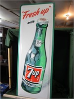 Vintage "Fresh up" with 7UP Metal Sign