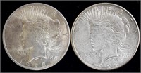 1923 & 23s Peace Silver Dollars CHOICE