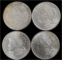 4 Morgan Silver Dollars