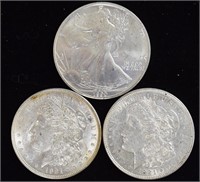 3 Silver Coins, 1 Lot