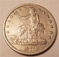 1877 S US Trade Dollar