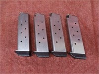 x4 1911 mags with bumpers. for 45 acp.