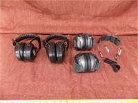 4 pairs of ear muffs and some parts