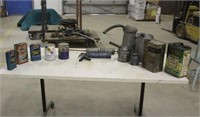 Vintage Oil Cans, Oil Containers, Grease & Caulk