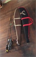 (3) Fishing Poles & (2) Gun Cases