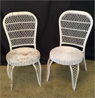 (2) Wicker Chairs