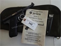 Rugar .22 auto pistol standard w/ extra clip #4372