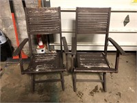 WOODEN FOLDING CHAIRS