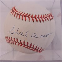 Hank Aaron Signed Baseball