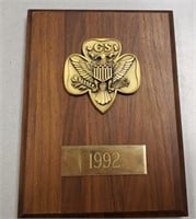 GIRL SCOUT PLAQUE