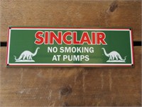 Sinclair No Smoking at Pumps Porcelain Sign