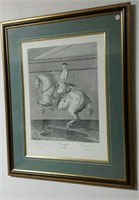 J. D. Ridinger Engraving print, "Crouppade"