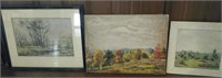 Fritz Conwell Paintings, signed, one is framed