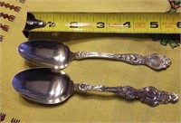Sterling silver spoons (2)