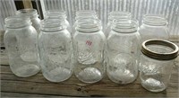 Ball Jars, clear quart and one pint