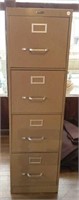 4 drawer metal filing cabinet - gray