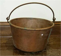 Copper Kettle with bale  24" diameter, 14" tall
