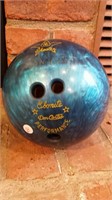 Ebonite Blue Bowling Ball, 8 pound,