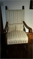 Straightback upholstered chair