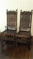 Jacobean Renaissance Revival Parlor Chairs (2)