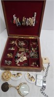 Misc Lot of Jewelry incl. 2 bangles are marked 14k