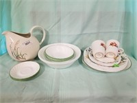 Mixed Lot Of Corelle* Dishes And Water Pitcher.