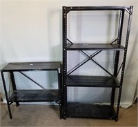 Two Light Weight Metal Shelves. 30" Wide X 12"