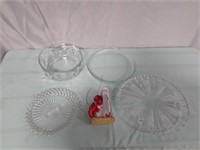 Fruit Bowl, Cake Plate, Pie Plate, And