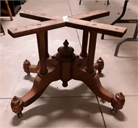 Wooden Table Base On Wheels DIY 22l X 16w X