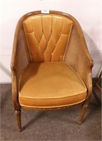 Cane Sides Gold Chair