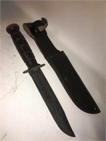 US CAMILLUS FIGHTING KNIFE AND SHEATH