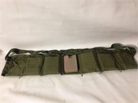 MILITARY BELT W 7 10 RD CLIP BALL 5.56mm AMMO