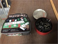 POKER CHIPS AND DOMINOES