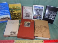 7pc Vintage HC Civil War Books