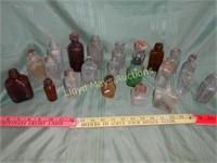 Large Lot - Antique Glass Medicine Bottles