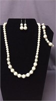 Pearl set with Swarovski