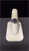 Sterling ring with tanzanite stone