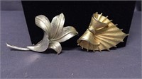 2 brooches