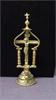 Brass crucifix piece